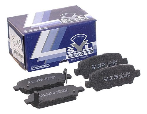 Pastilhas de freio traseiras - SYL3178