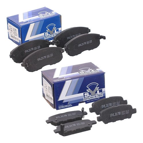 Pastilhas de freio dianteira/traseira - SYL3178 + SYL2179