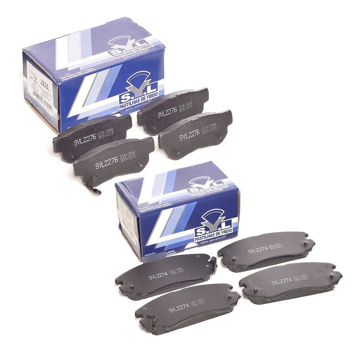 Pastilhas de freio dianteira/traseira - SYL2274 + SYL 2276