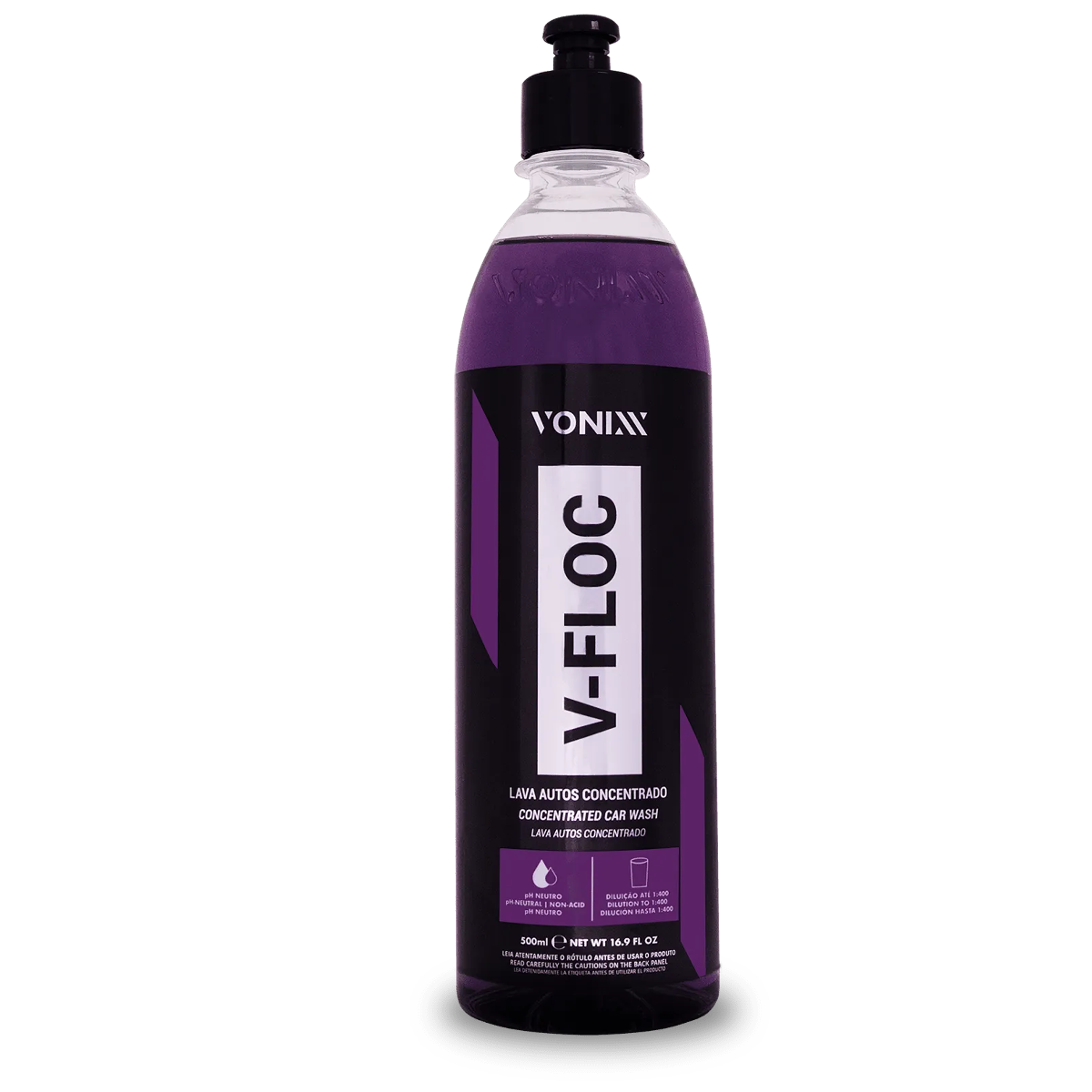 Shampoo Automotivo V-Floc Concentrado Neutro 500ml – Vonixx